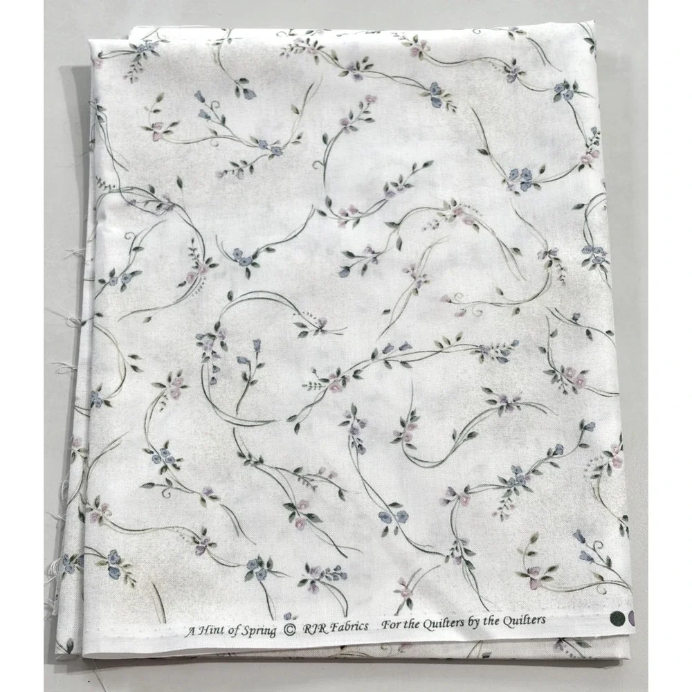 RJR Fabrics A Hint of Spring Floral Vine Cotton Quilting Fabric 1 Yard 45x36